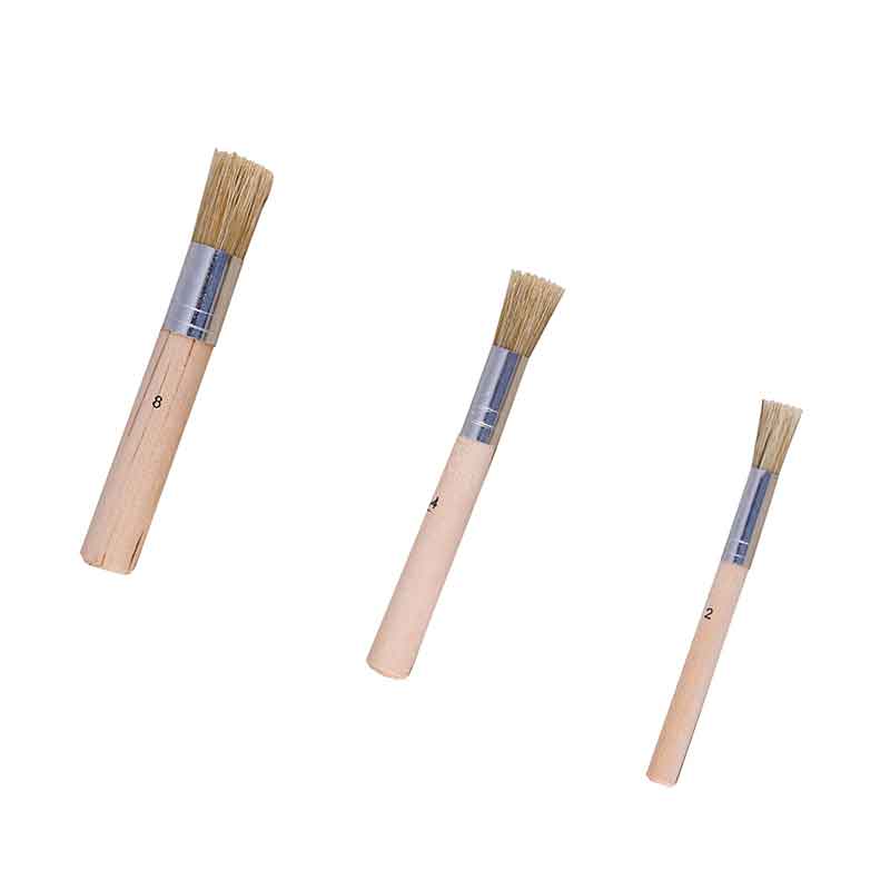 ETO-6PCS Pinceaux en bois pour pochoir Set de brosses pour pochoir