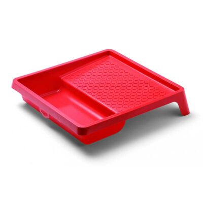 Roll-off container red paint tray