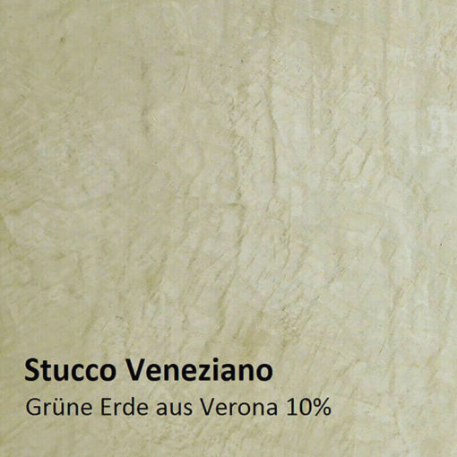 Stucco Veneziano Farbmuster Gruene Erde 10 Prozent