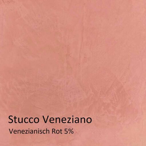 Rouge vénitien5 pour cent Échantillon Stucco